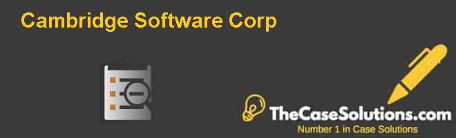 Cambridge Software Corporation Cambridge Software Corporation